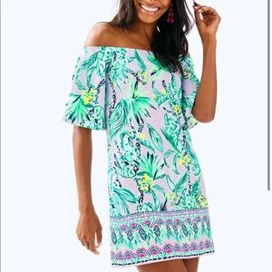 NWT Lilly Pulitzer off the shoulder dress